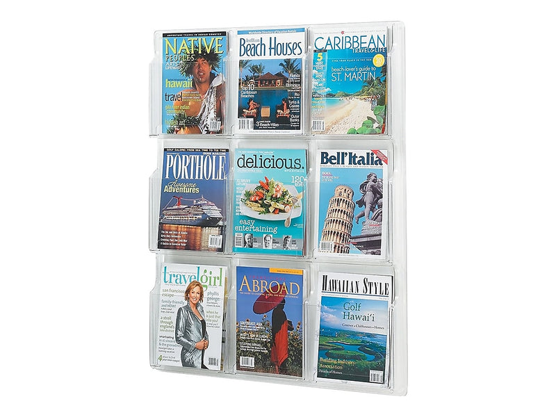 Safco Reveal Magazine Holder, Clear Plastic (5603CL)