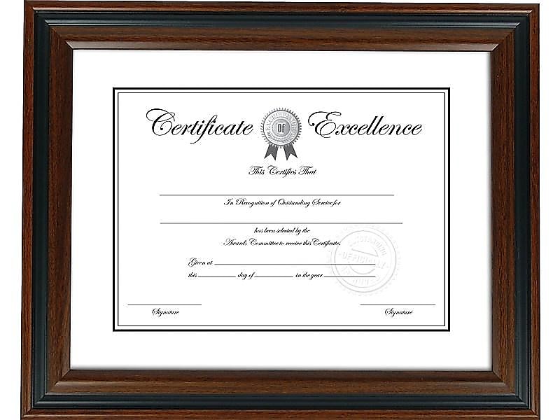Staples® 8.5" x 11" Plastic Certificate Frames (ST20190-CC)