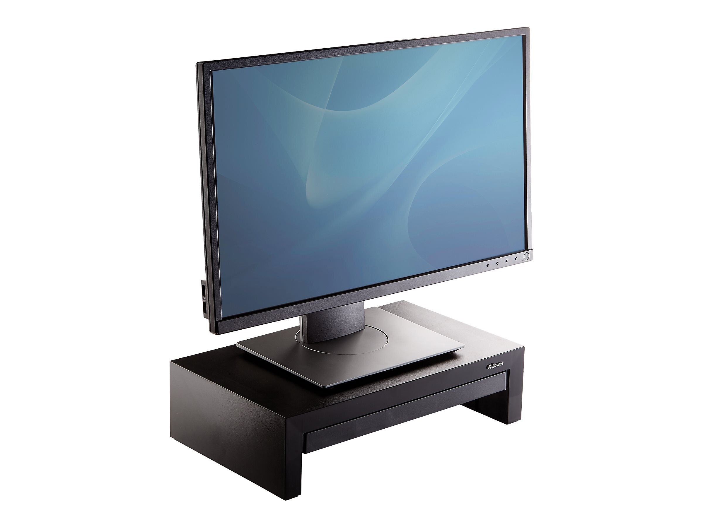 Fellowes Designer Suites Adjustable Monitor Riser, Up to 32" Monitor, Black  (8038101)