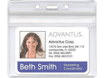 Advantus ID Badge Holders, Clear, 50/Pack (75523)