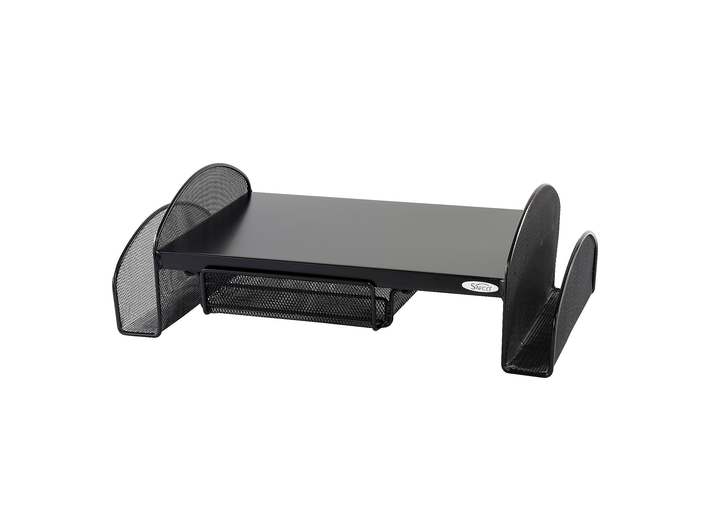 Safco Onyx Monitor Stand, Adjustable, Black (2159BL)