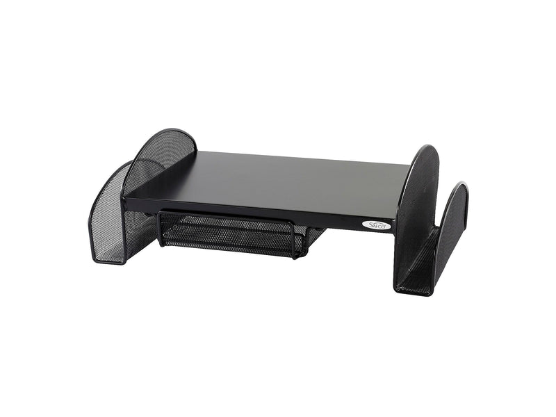 Safco Onyx Monitor Stand, Adjustable, Black (2159BL)