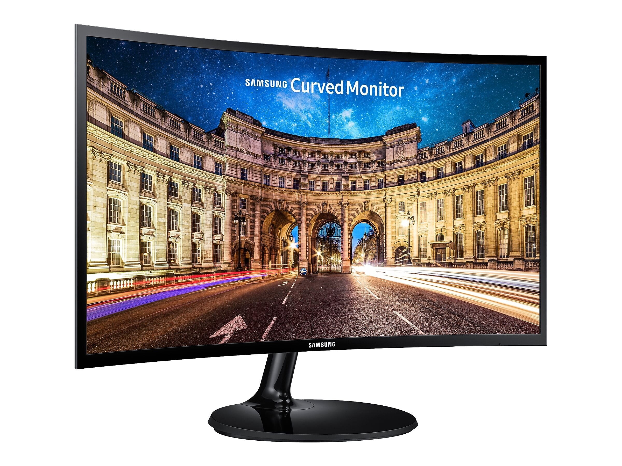 Samsung 390 Series C27F390 27" Curved LED LCD Monitor, High Glossy Black