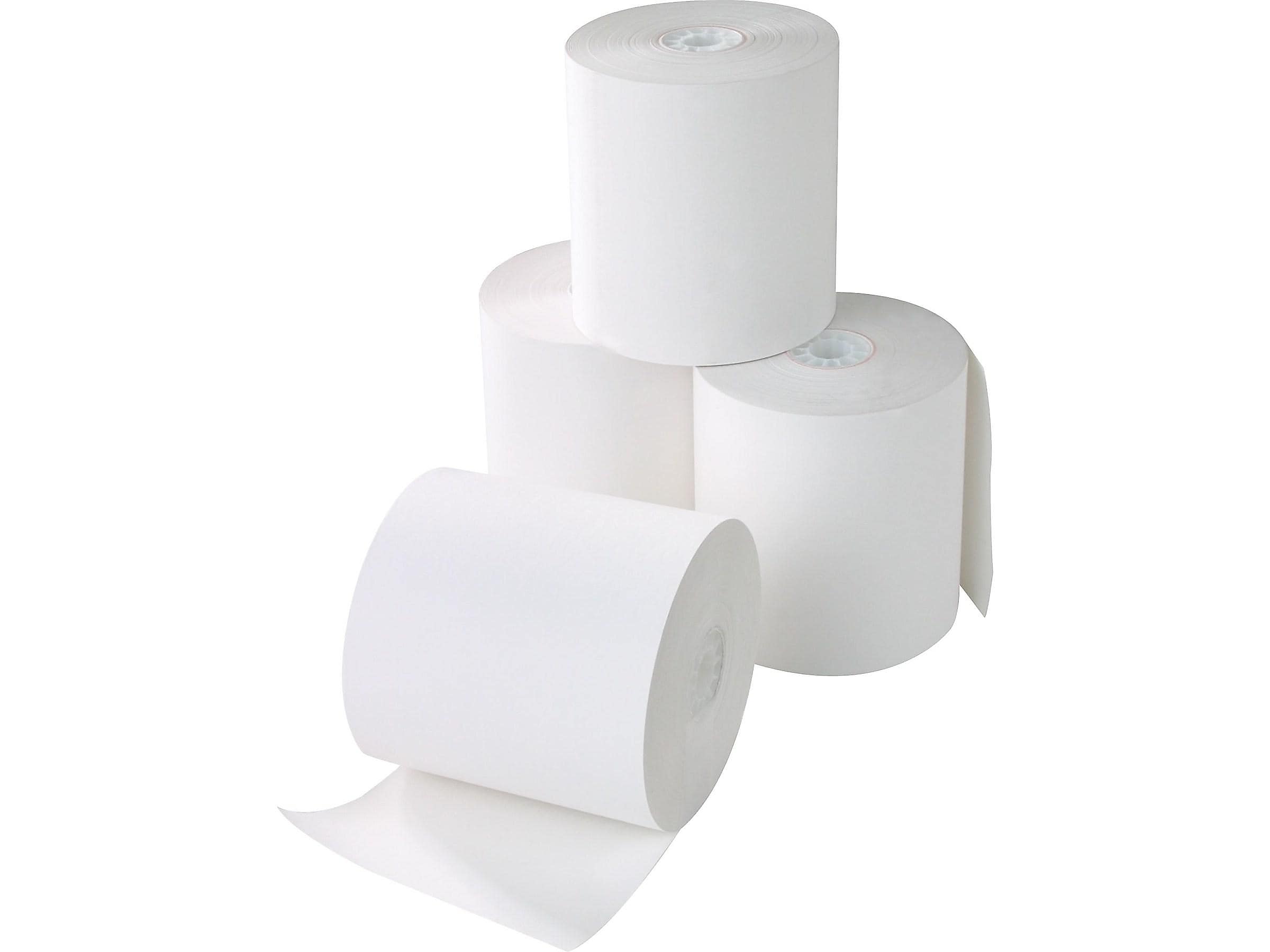 Staples Thermal Cash Register/POS Rolls, 3 1/8" x 230', BPA Free, 50/Carton (18296-CC)