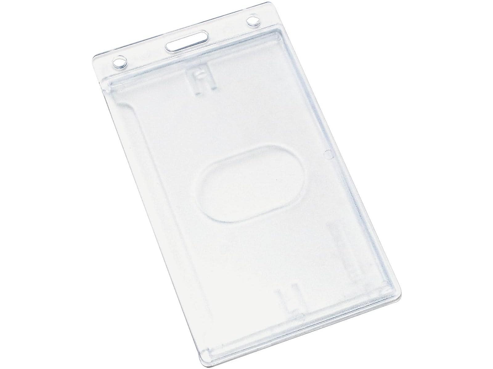 Advantus ID Badge Holders, Clear, 25/Box (76076)
