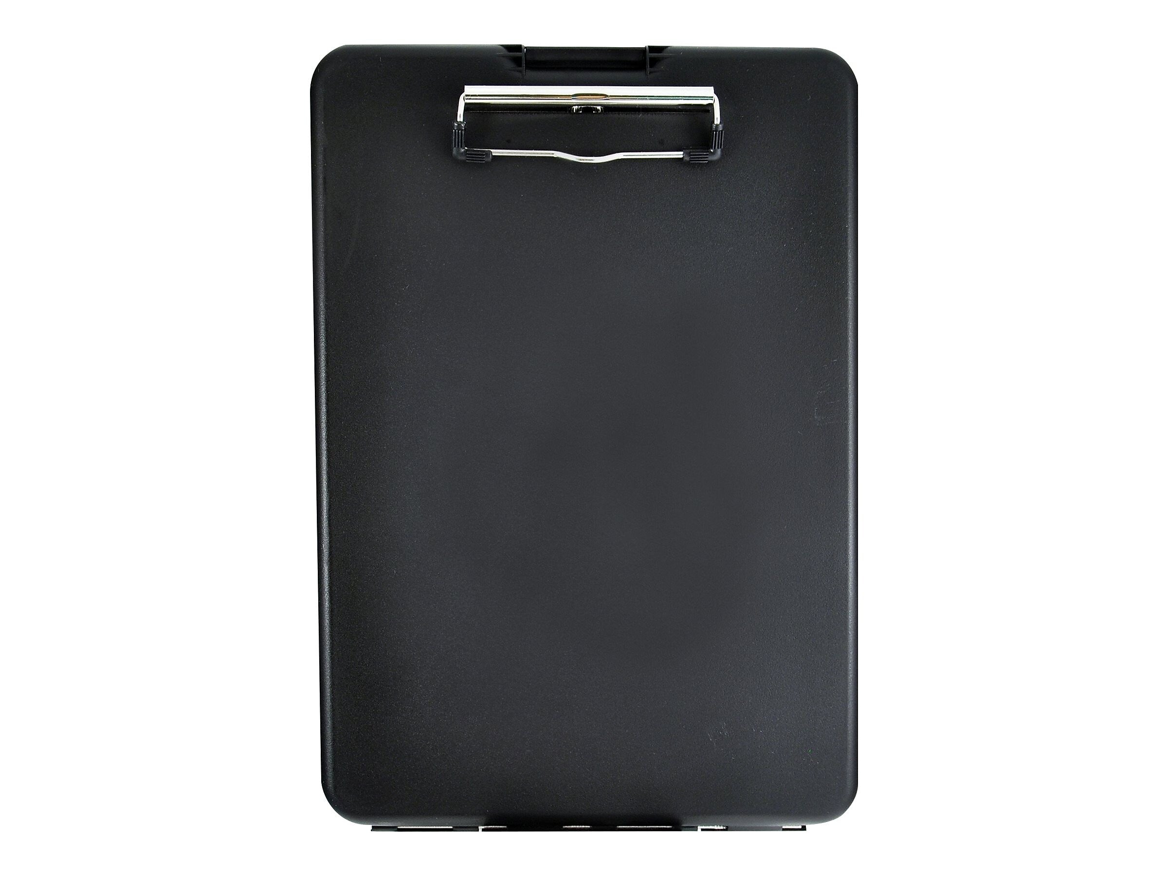 Saunders SlimMate Plastic Storage Clipboard, Letter Size, Black (00558)