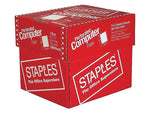 Staples Continuous Paper, 9.5" x 11", 20 lbs., White, 2500 Sheets/Carton (27125/177154)