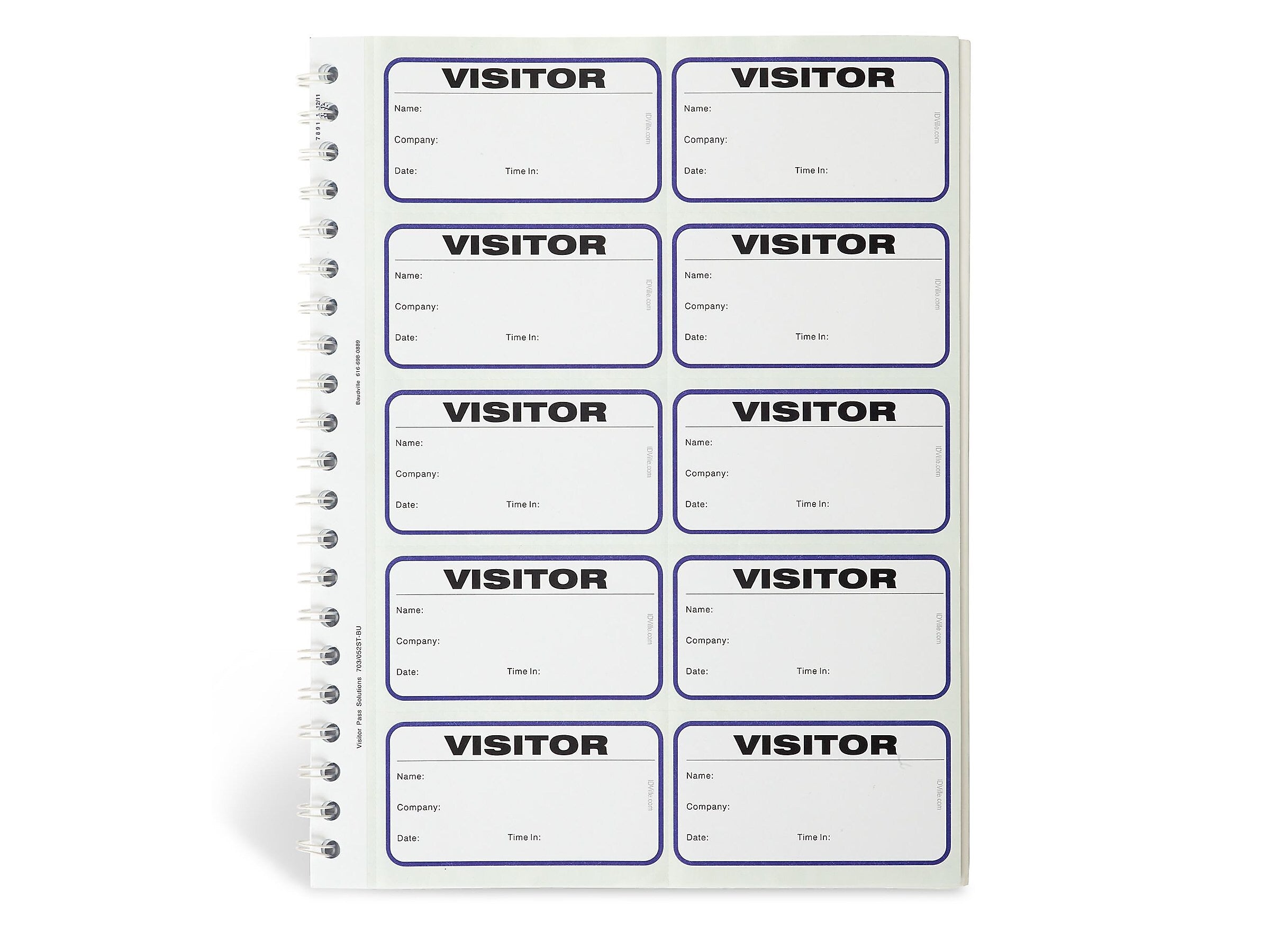 IDville Visitor Sticker Name Tags/Labels, White, 150/Box (134678231)