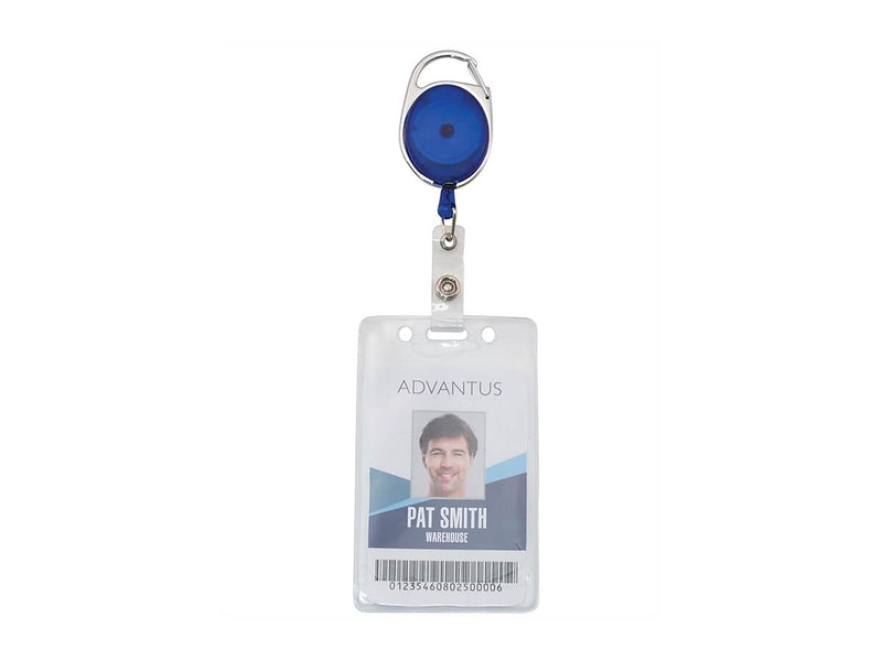 Advantus Badge Reels, Assorted Colors, 20/Pack (75552)