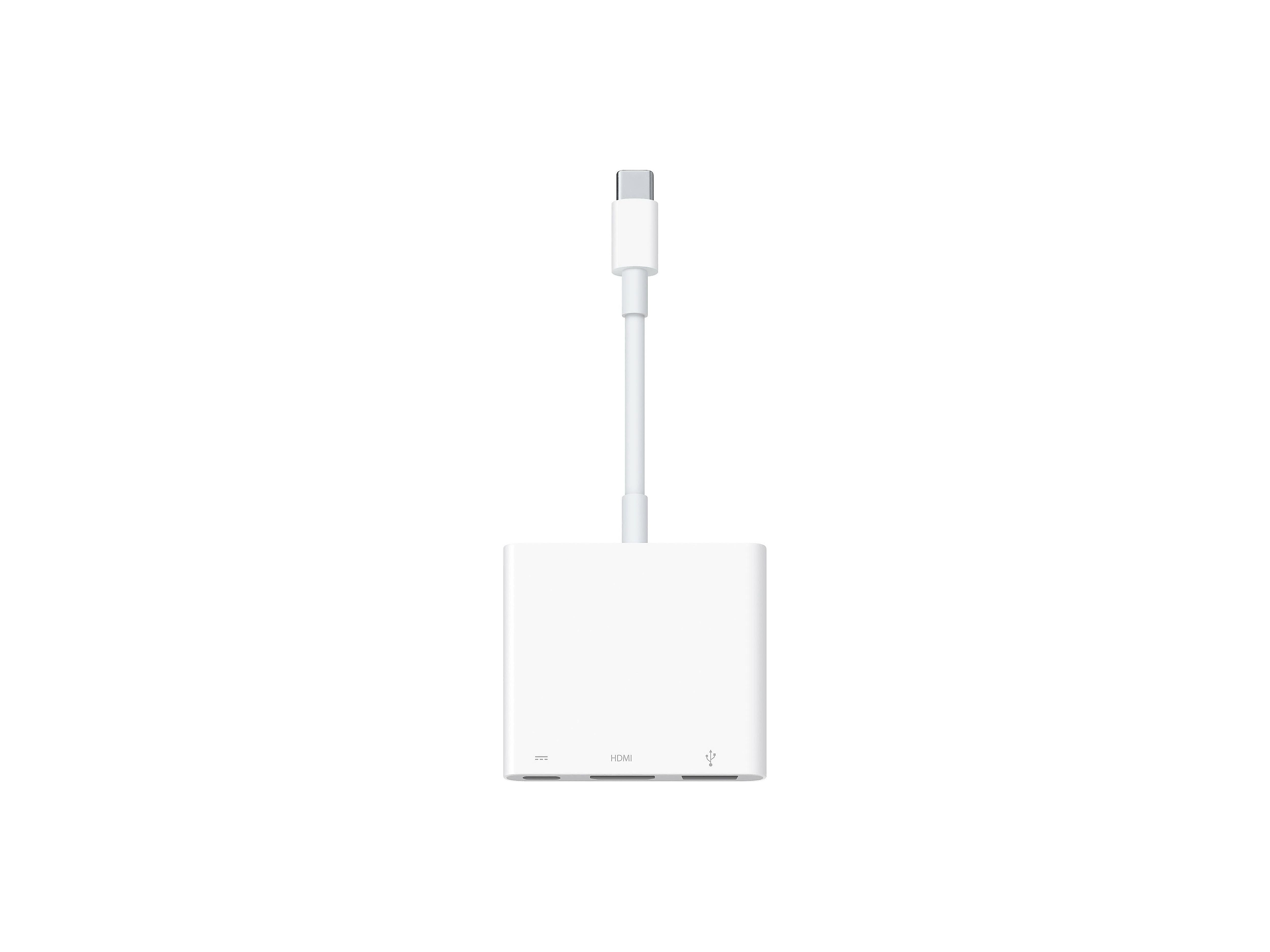 Apple USB-C to USB-C/HDMI/USB Adapter, Male to Female, White (MJ1K2AM/A)