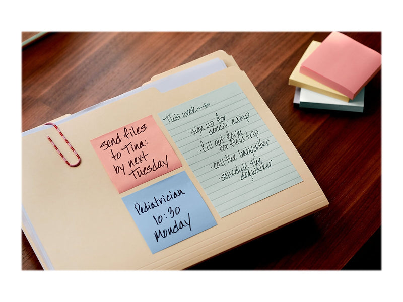 Post-it Greener Recycled Pop-up Notes, 3" x 3", Sweet Sprinkles Collection, 100 Sheet/Pad, 6 Pads/Pack (R330RP-6AP)