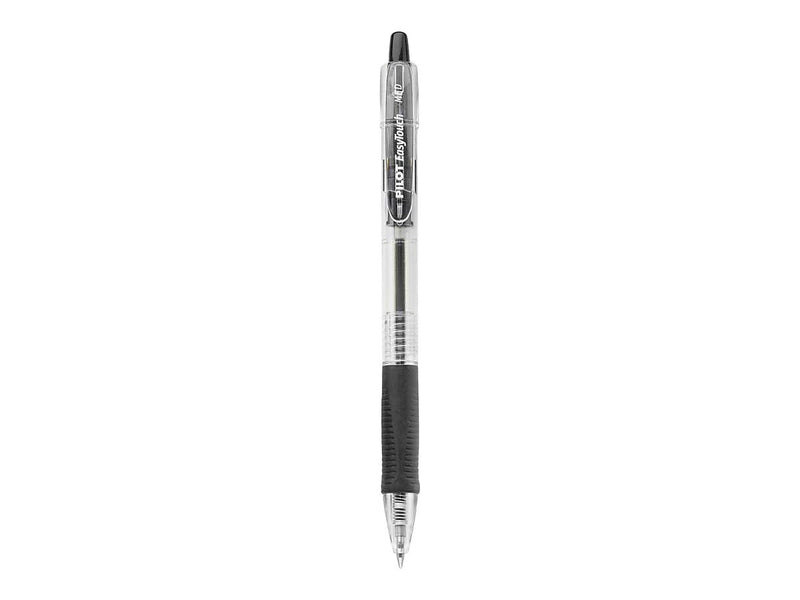 Pilot EasyTouch Retractable Ballpoint Pens, Medium Point, Black Ink, Dozen (32220)