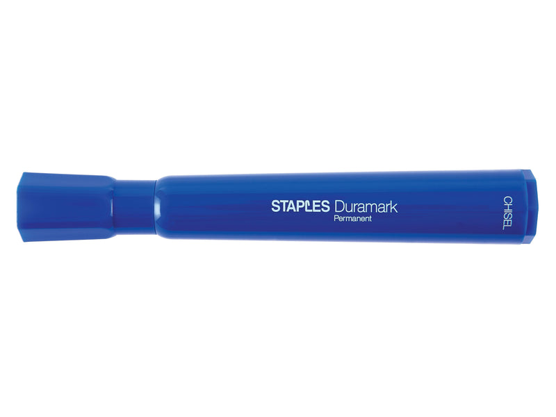 Staples DuraMark Permanent Markers, Chisel Point, Assorted, 12/Pack (10404)