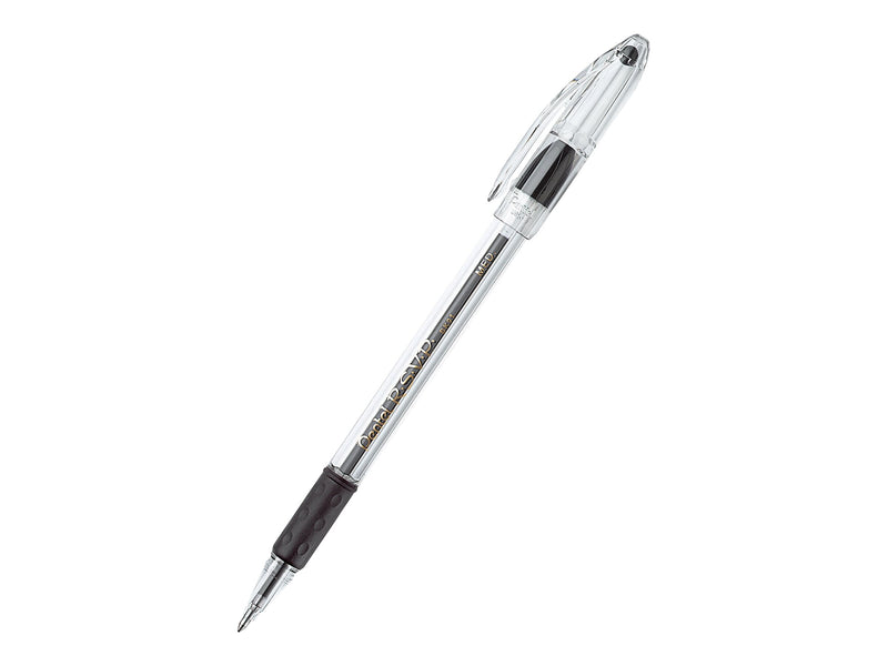 Pentel R.S.V.P. Ballpoint Pens, Medium Point, Black Ink, 12/Pack (BK91-A)