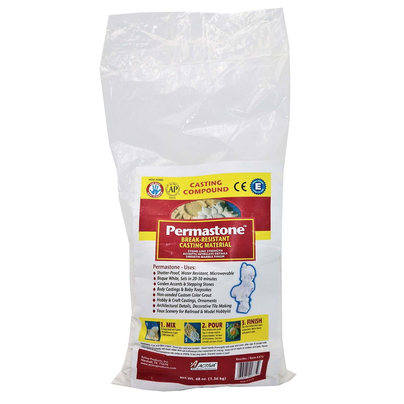 ACTIVA PermaStone Break-Resistant Casting Compound, White, 48 oz. (API375)