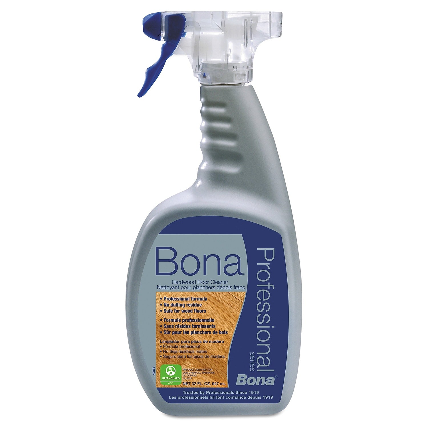 Bona Hardwood Floor Cleaner, Unscented, 32 oz, Spray Bottle (BNAWM700051187)