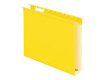 Pendaflex Hanging File Folders, 2" Expansion, Letter Size, Yellow, 25/Box (PFX 04152x2 YEL)