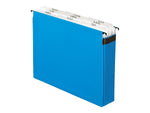 Pendaflex SureHook Expanding File, 5.25" Expansion, A-Z Index, Letter Size, 9-Pocket, Blue  (PFX 59225)