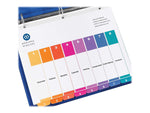 Avery Ready Index Table of Contents Pre-Printed Numeric Paper Divider, 8 Tabs, Multicolor, 6 Sets (11186)