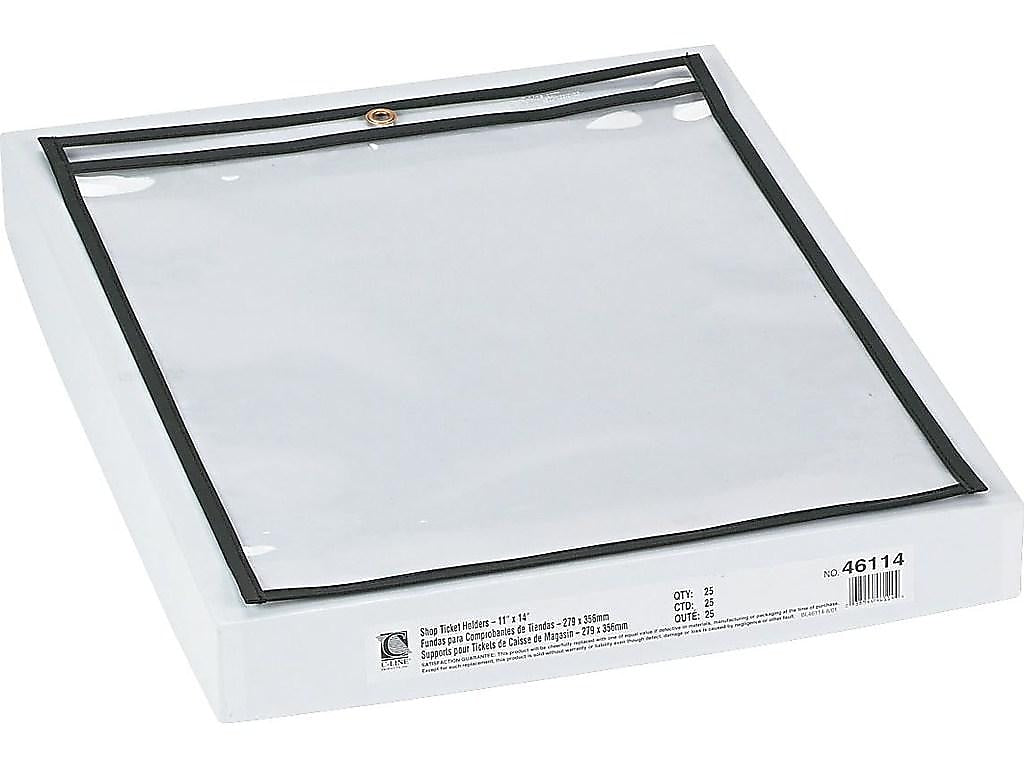 C-Line Job Ticket Holders, 11" x 14", Clear, 25/Box (46114)