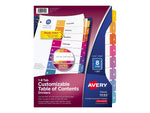 Avery Ready Index Table of Contents Paper Dividers, 1-8 Tabs, Multicolor (11133)