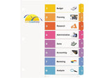 Avery Ready Index Table of Contents Paper Dividers, 1-8 Tabs, Multicolor (11133)