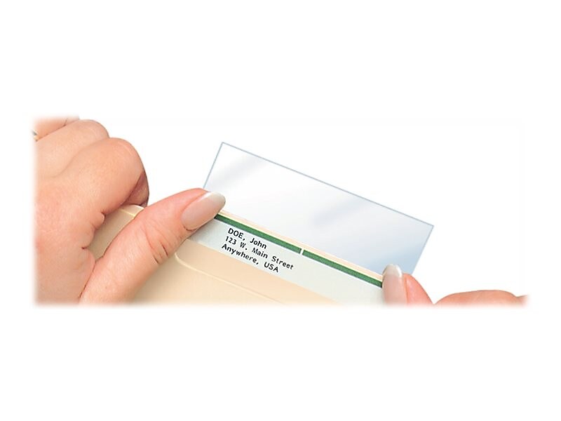 Tabbies Self-Adhesive Label Protectors, 2" x 3-1/2", Clear, 100/Pack (58385)