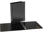 Simply 1/2" 3-Ring View Binders, Black, 12/Pack (23738/21683)