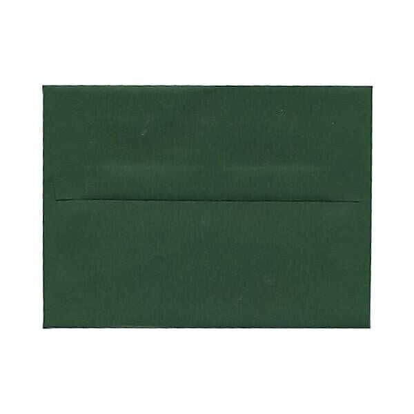 JAM Paper A2 Invitation Envelopes, 4.375 x 5.75, Dark Green, 25/Pack (1512744)