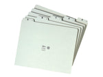 Smead Pressboard Filing Guides, 1/5-Cut Tab (A-Z), Letter Size Gray/Green, 25/Set (50376)