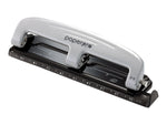 Bostitch EZ Squeeze 3-Hole Punch, 12 Sheet Capacity, Silver/Black (2101)