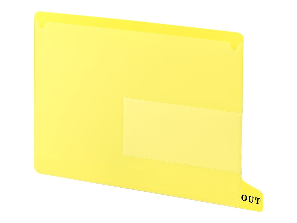 Smead End Tab Outguides, Letter Size, Yellow, 25/Box (61956)