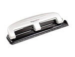 Bostitch EZ Squeeze 3-Hole Punch, 12 Sheet Capacity, Silver/Black (2101)