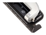 Bostitch EZ Squeeze 3-Hole Punch, 12 Sheet Capacity, Silver/Black (2101)