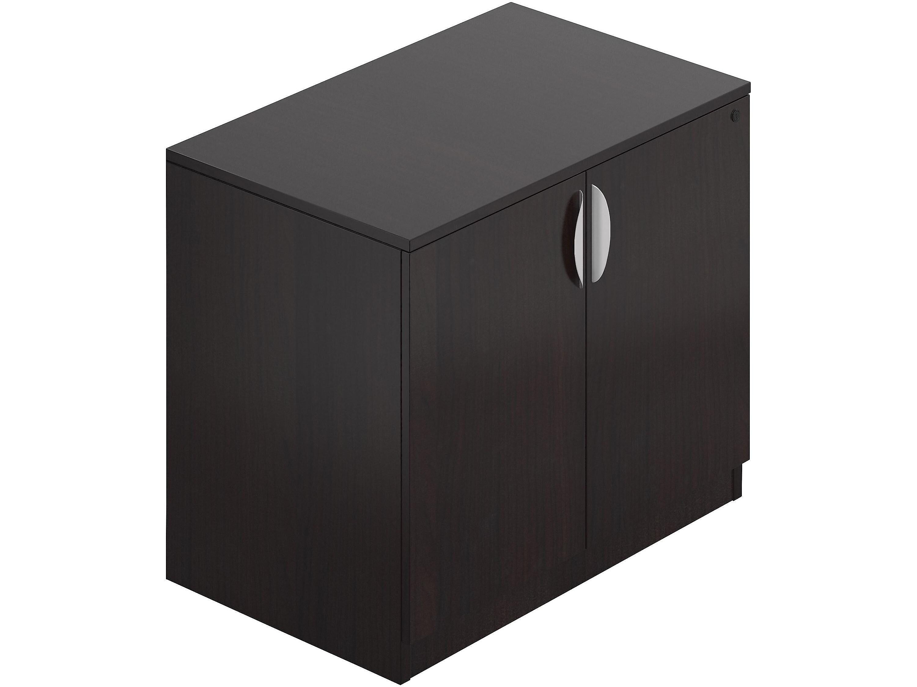 Offices To Go 29.5" Laminate Storage Cabinet with 1 Shelf, American Espresso (SL3622SC-AEL)