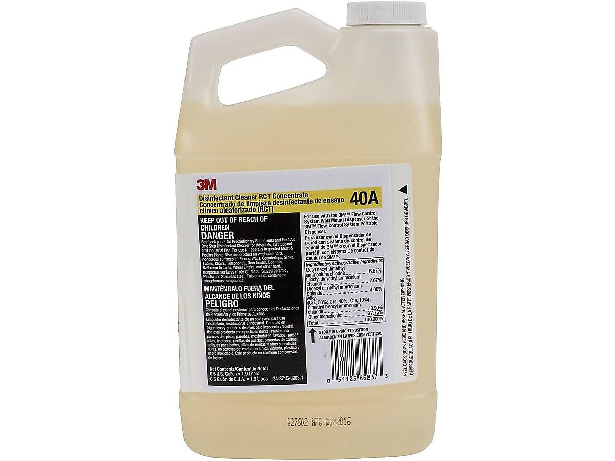 3M™ Disinfectant Cleaner RCT Concentrate, 0.5 Gallon, 4/Case (40A)