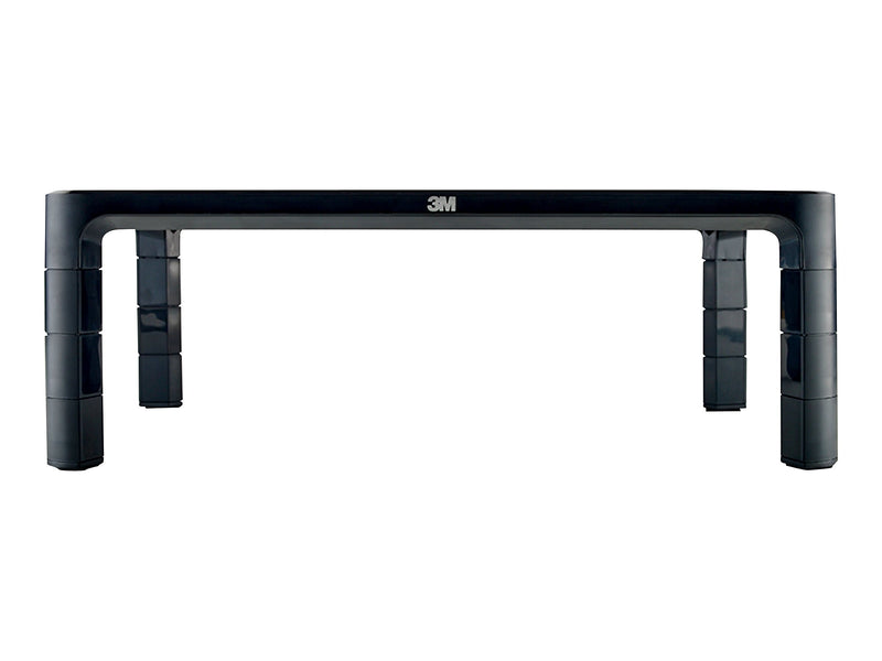 3M Adjustable Monitor Laptop Stand, 1.7" to 5.5", Holds Up to 20 lbs., Black (MS85B)