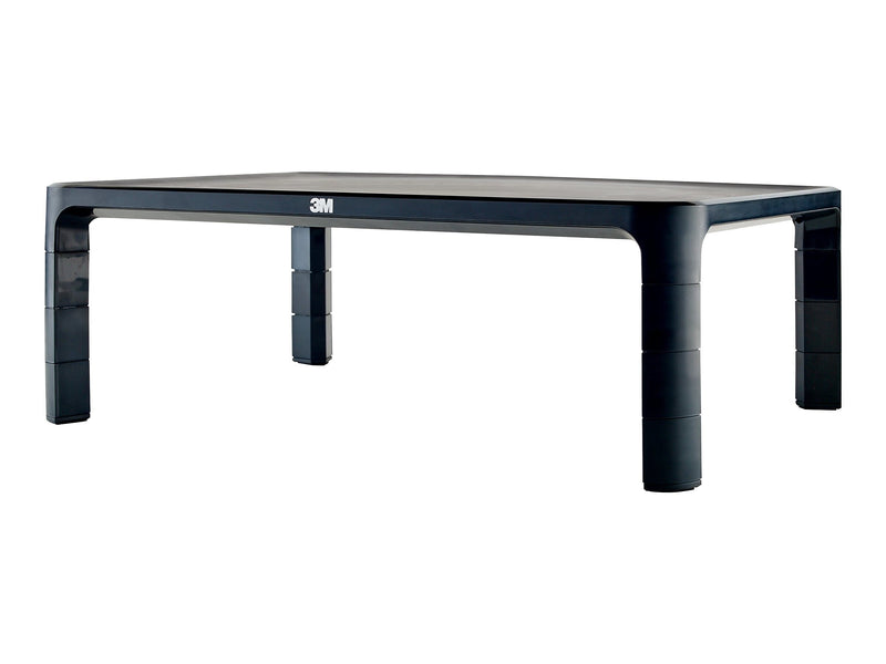 3M Adjustable Monitor Laptop Stand, 1.7" to 5.5", Holds Up to 20 lbs., Black (MS85B)