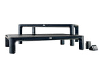 3M Adjustable Monitor Laptop Stand, 1.7" to 5.5", Holds Up to 20 lbs., Black (MS85B)