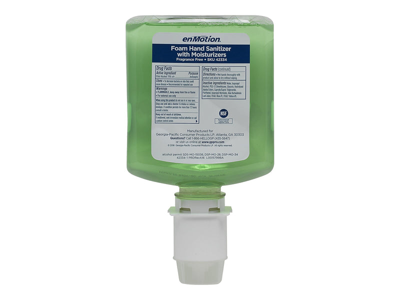 enmotion Gen2 Foaming Hand Sanitizer Refill for enMotion, 1000 mL., 2/Carton (42334)