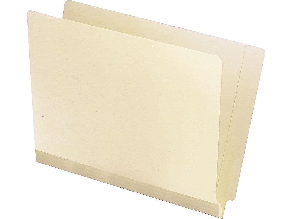 Pendaflex Recycled End Tab File Folder, Straight Cut, Letter Size, Manila, 100/Box (11035)