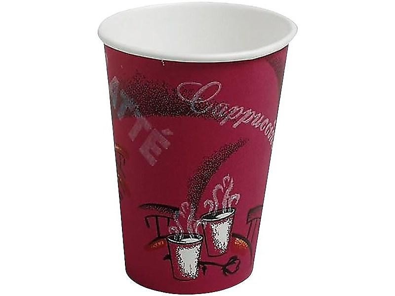 Solo Bistro® Hot Cups, 12 Oz., Multicolor, 300/Carton (OF12BI-0041)