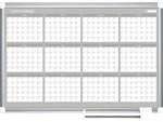 MasterVision Gold Ultra Magnetic Lacquered Steel Planning Board, Aluminum Frame, 3' x 2', Each (GA03106830)