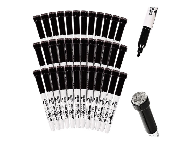 KleenSlate Markers, Black, 36/Pack (6138)
