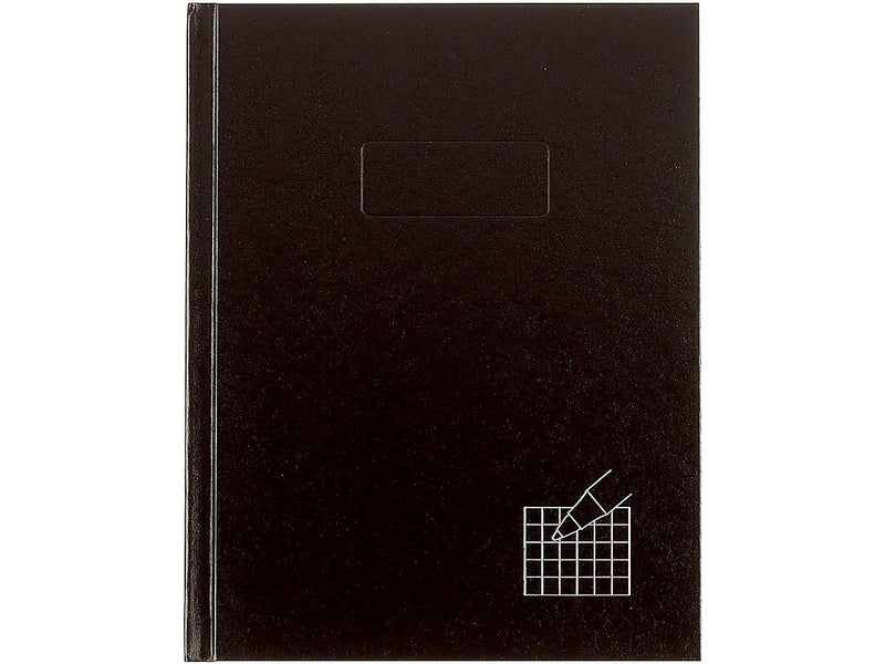 Rediform Executive and Journals 1-Subject Professional Notebooks, 7.25" x 9.25", Quad, 96 Sheets, Black (A9Q)