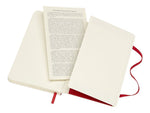 Moleskine Classic Notebook, Large, 5" x 8.25", College Ruled, 96 Sheets, Scarlet Red (930048)