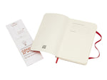 Moleskine Classic Notebook, Large, 5" x 8.25", College Ruled, 96 Sheets, Scarlet Red (930048)