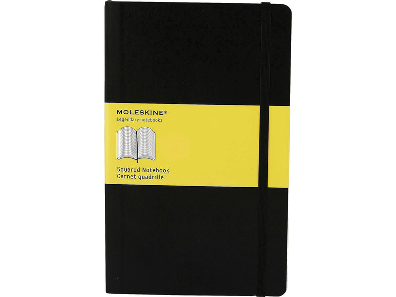 Moleskine Professional Notebooks, 5" x 8.25", Quad, 120 Sheets, Black (701139)