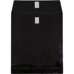 JAM Paper Standard Plastic Document File, Letter, Black, 12/Pack (118V1BL)