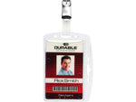Durable ID Badge Holders, Clear, 25/Box (8005-19)